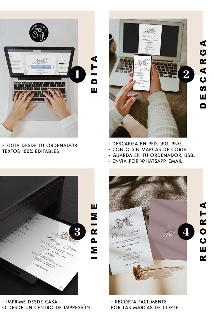 Invitación Boda Art Deco freeshipping - Ponle Amore