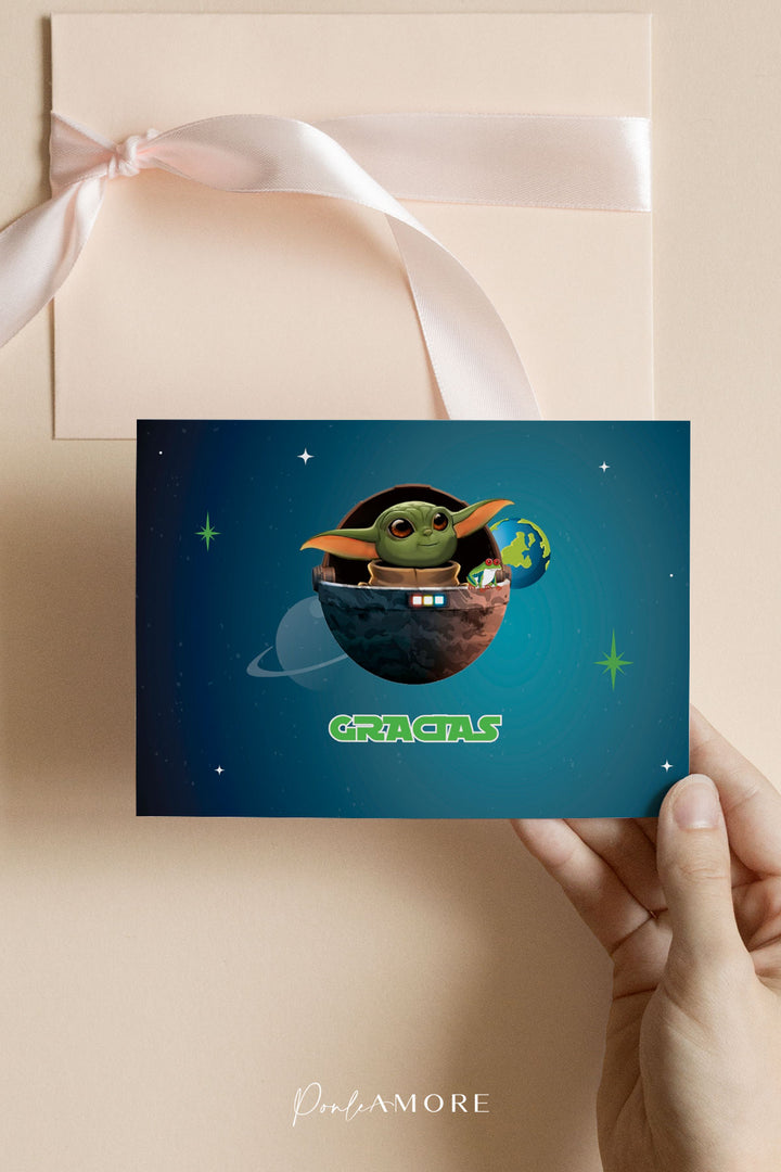 thank you card baby yoda