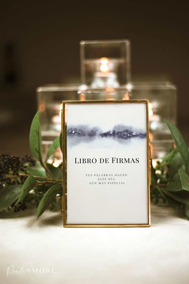 Carteles elegantes Personalizados Indigo - Ponle Amore