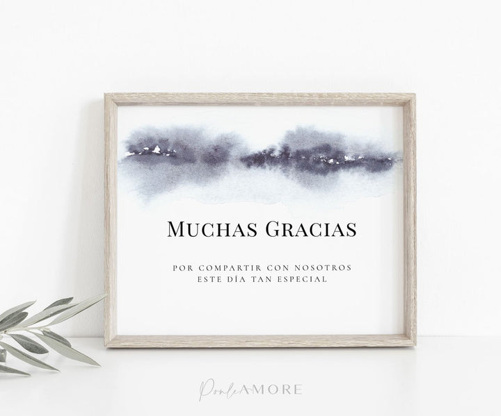 Carteles muchas gracias regalo Indigo - Ponle Amore