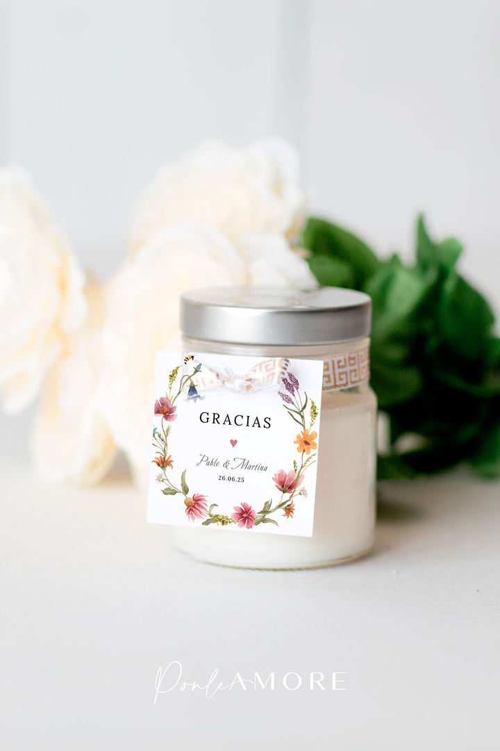 Etiquetas Regalos Wildflower