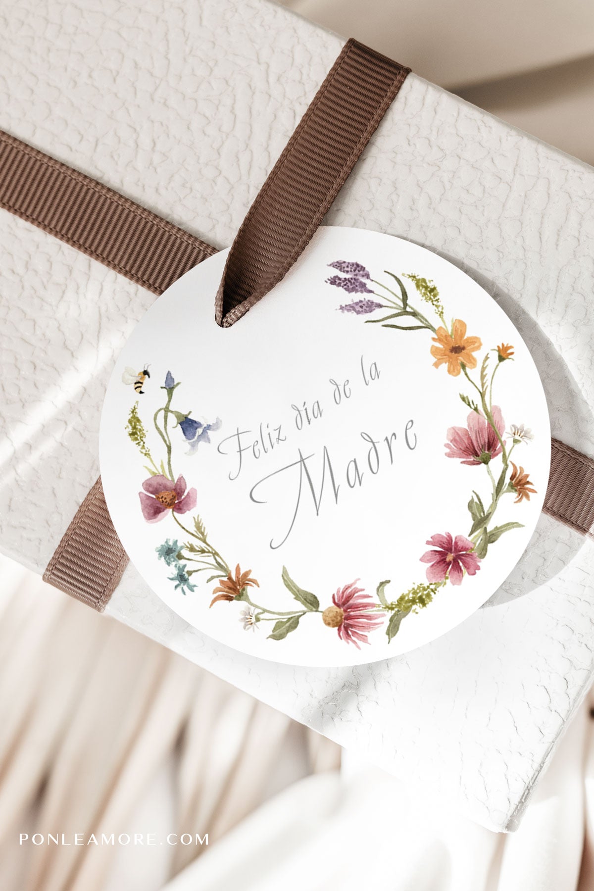 60 Calcomanías Para El Día De La Madre, Diseño Floral Para El Día De La