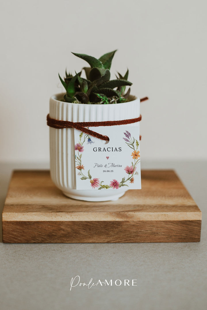 Etiquetas Regalos Wildflower