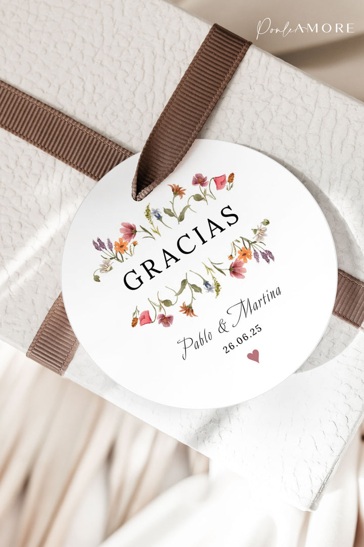 Etiquetas Regalos Wildflower