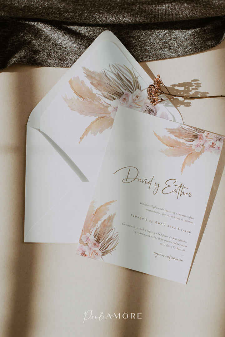 Pack de Boda Boho Pampas freeshipping - Ponle Amore