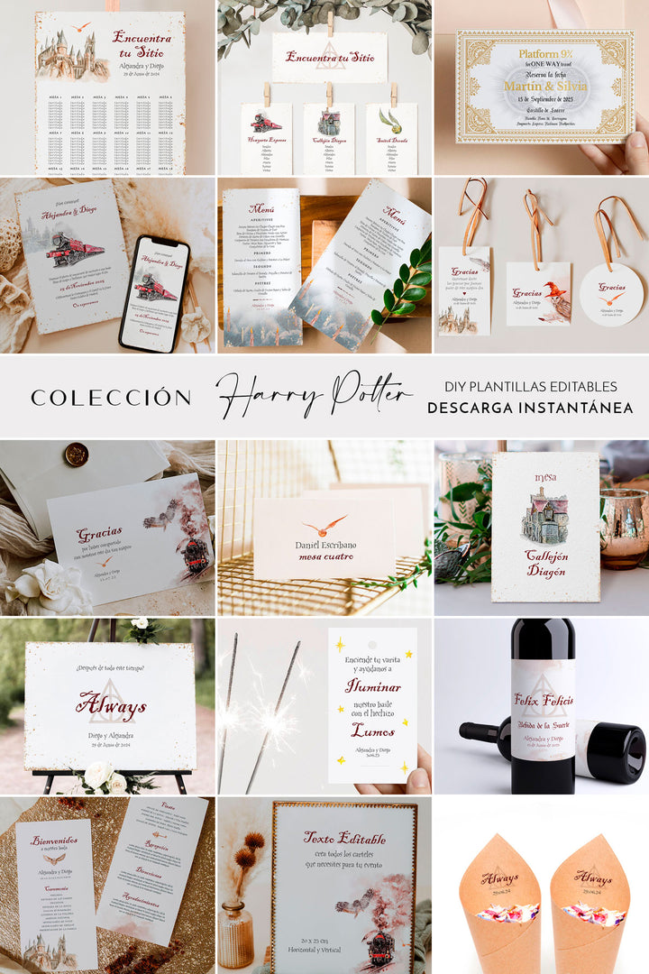 Set Invitación Boda Magic