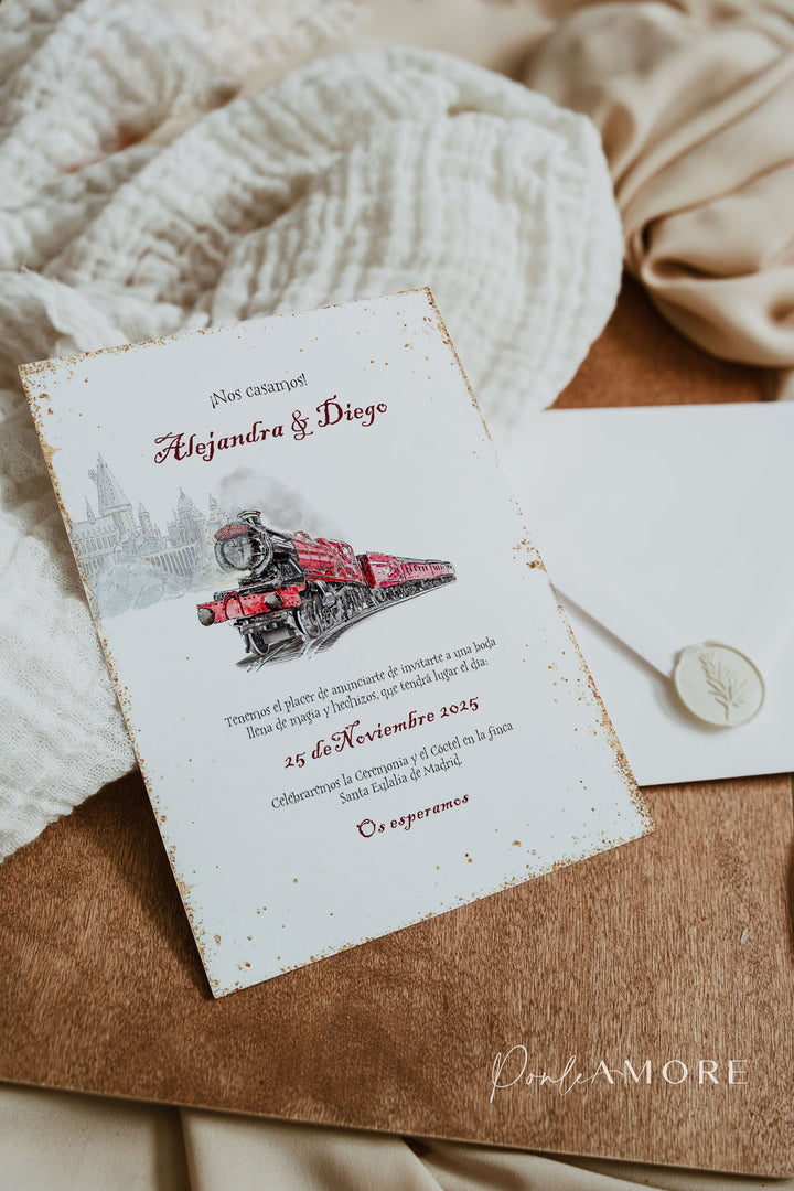 Set Invitación Boda Magic