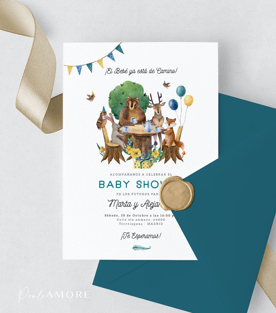 imprimible baby shower animales