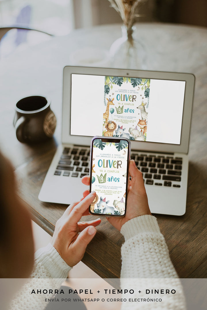 Invitación Cumpleaños Safari freeshipping - Ponle Amore