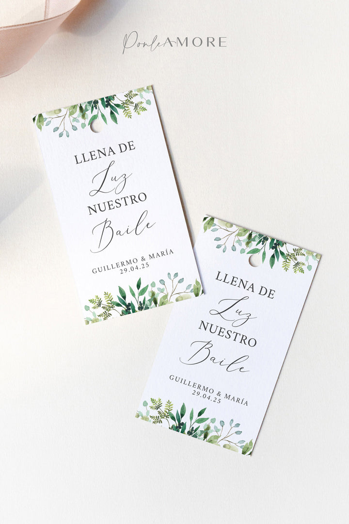 Tarjetas Portabengalas Botánica