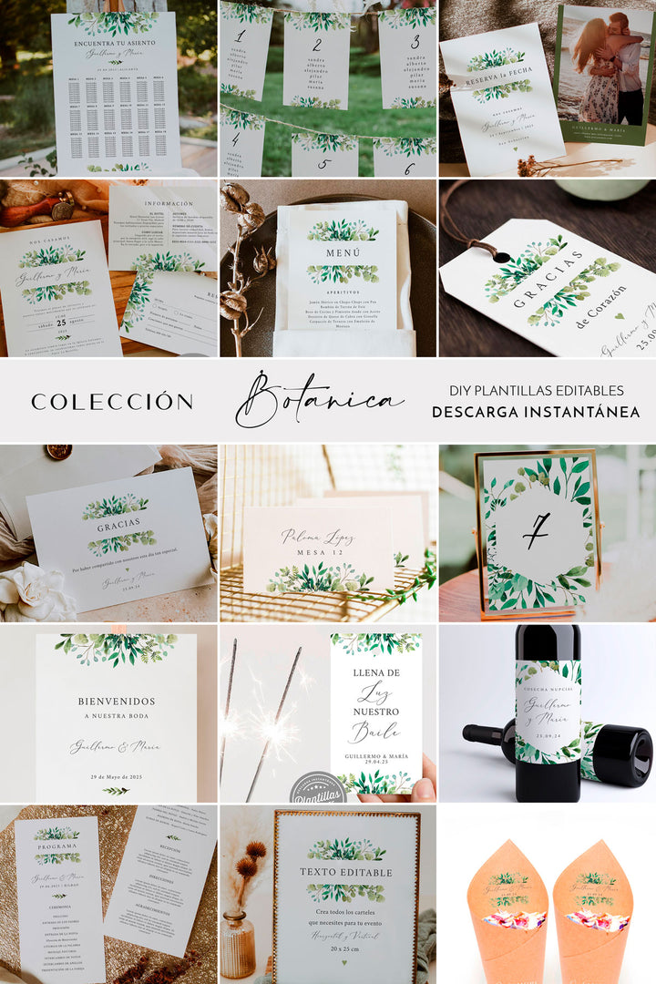 Cartel Bienvenida Botánica