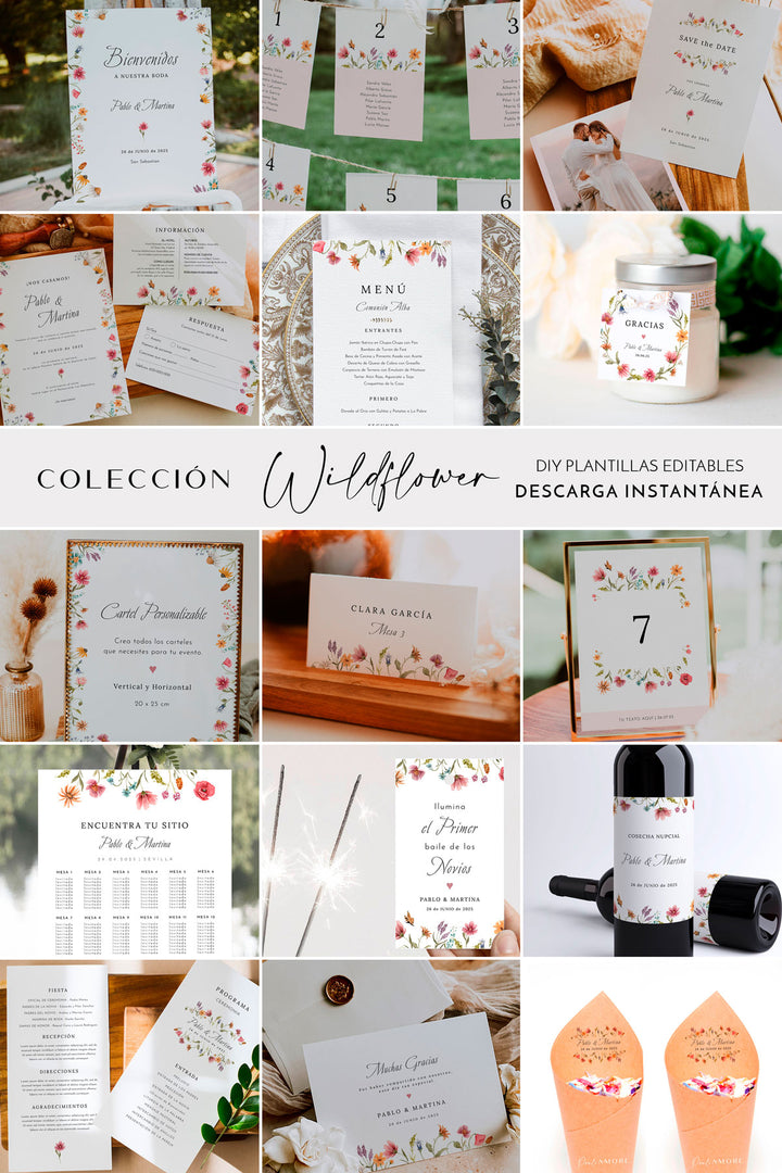 Etiquetas Regalos Wildflower