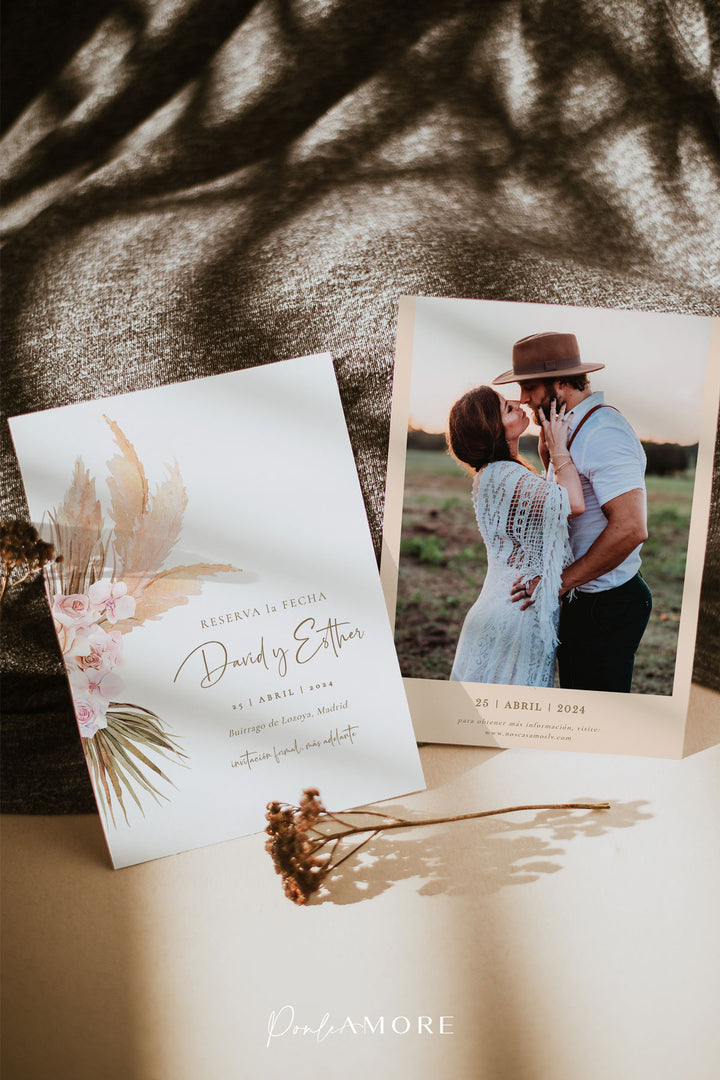 Pack de Boda Boho Pampas freeshipping - Ponle Amore