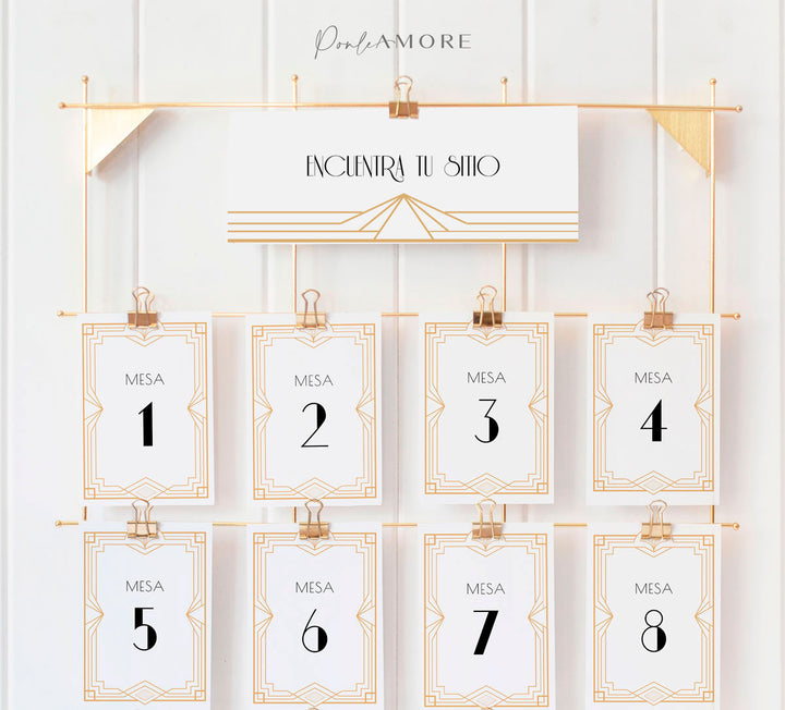 Seating Plan Art Deco freeshipping - Ponle Amore