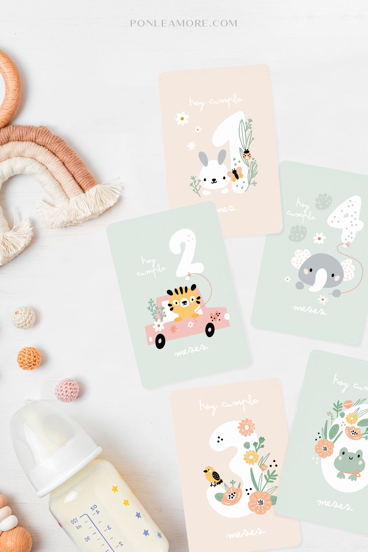 tarjetas cumple meses bebé – Mellow The Baby Brand