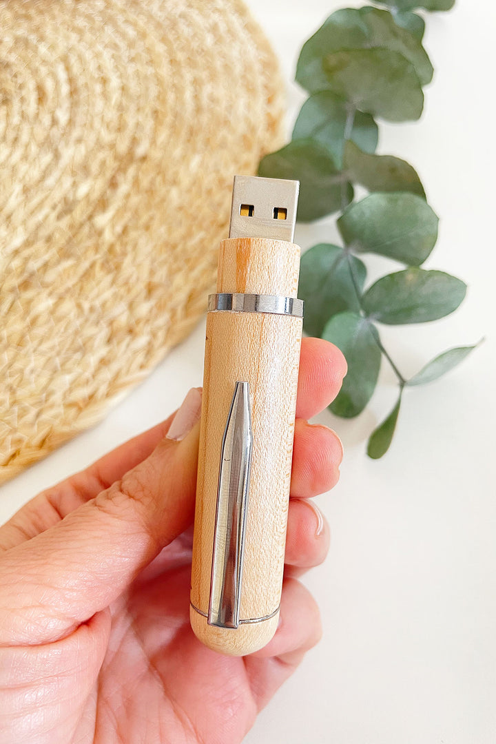 Bolígrafo USB Madera Personalizado