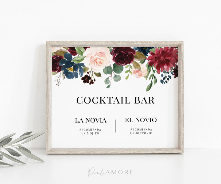 Cartel cocktail bar editable