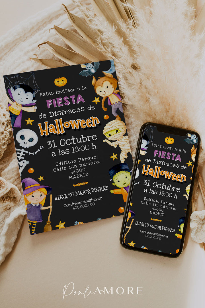 Invitación Fiesta Halloween